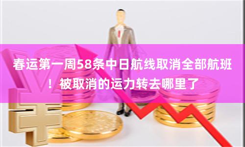 春运第一周58条中日航线取消全部航班！被取消的运力转去哪里了