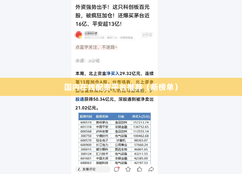 国内在线配资平台推荐（新榜单）